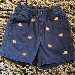 Janie and Jack embroidered fish shorts (18-24M)